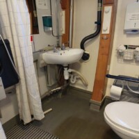 Accessible toilet and shower