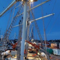 Looking aft from the fo'c'sle